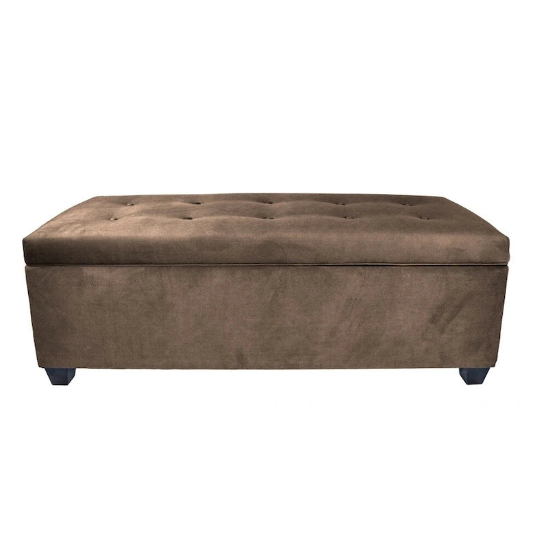 SOLE SECRET DUO 10 Button Linen & Shoe Storage Bench - OBSESSION