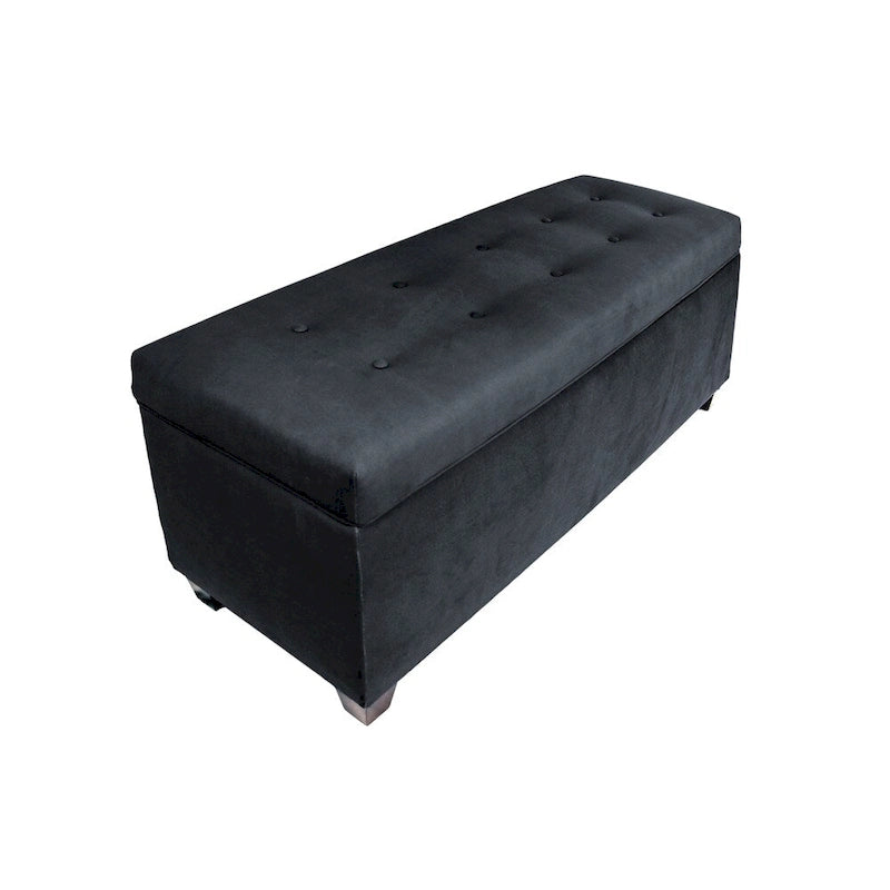 SOLE SECRET DUO 10 Button Linen & Shoe Storage Bench - OBSESSION