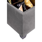 SOLE SECRET DUO 10 Button Linen & Shoe Storage Bench - OBSESSION