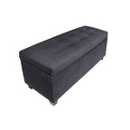 SOLE SECRET DUO 10 Button Linen & Shoe Storage Bench - OBSESSION