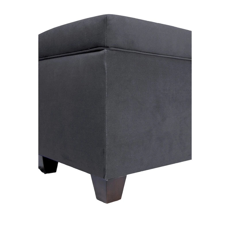 SOLE SECRET DUO 10 Button Linen & Shoe Storage Bench - OBSESSION