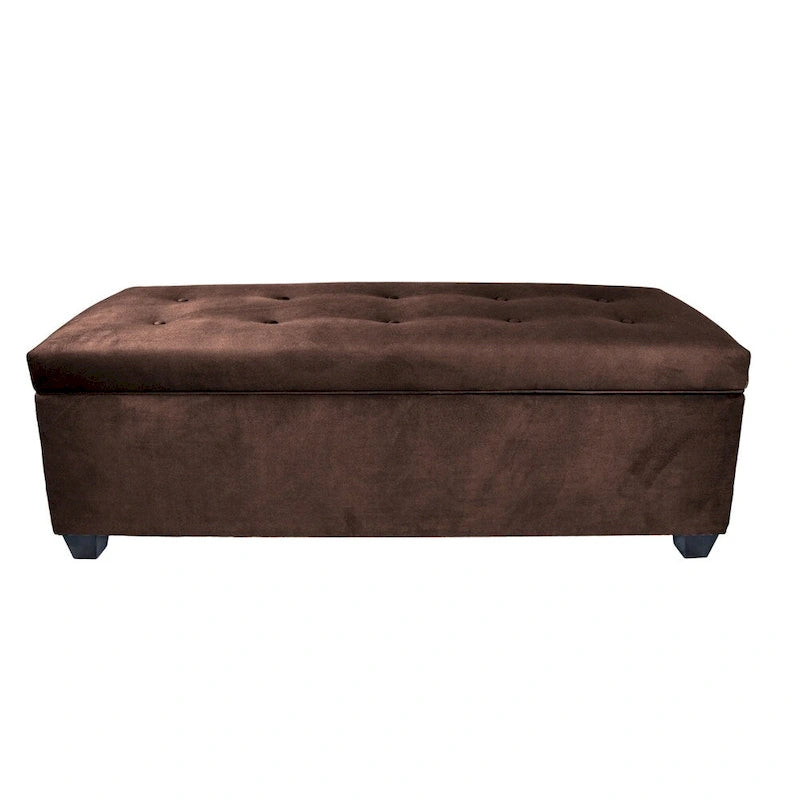 SOLE SECRET DUO 10 Button Linen & Shoe Storage Bench - OBSESSION