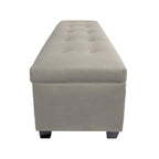 SOLE SECRET DUO 10 Button Linen & Shoe Storage Bench - OBSESSION