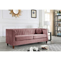 Arvilla Velvet Kitts Classic Chesterfield Sofa