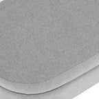 Ottoman Oval Storage Bench,Rubber Wood Legs