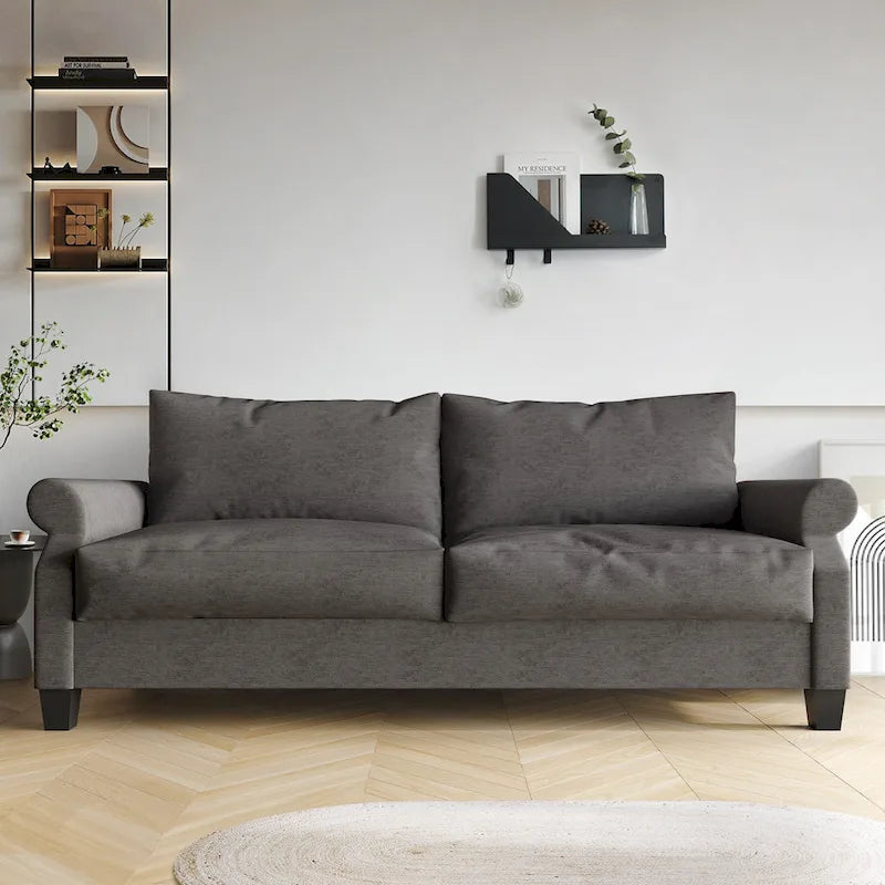 CraftPorch Classic Linen Upholstered Sofa
