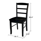 The Gray Barn Moonshine Wood Ladder Dining Chair (Set of 2)