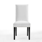 Silver Orchid Lind Velvet Nailhead Trim Dining Side Chairs (Set of 2)