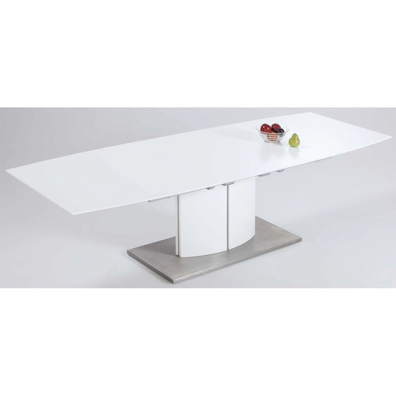 Somette Elektra Matte White 5-Piece Dining Set