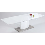 Somette Elektra Matte White 5-Piece Dining Set