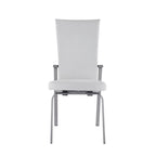 Somette Elektra Matte White 5-Piece Dining Set