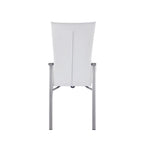 Somette Elektra Matte White 5-Piece Dining Set