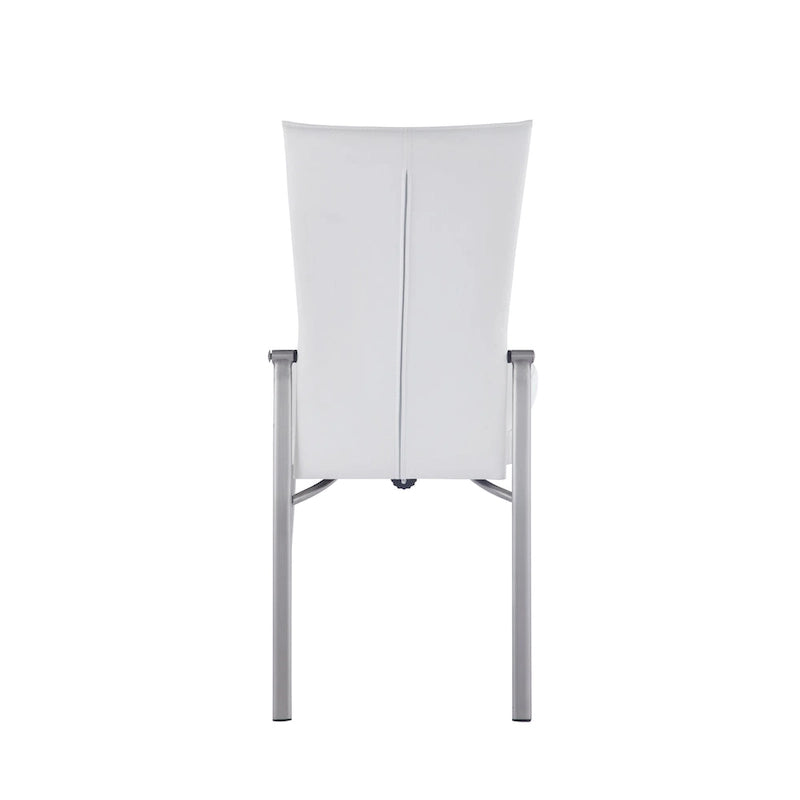 Somette Elektra Matte White 5-Piece Dining Set