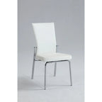 Somette Elektra Matte White 5-Piece Dining Set