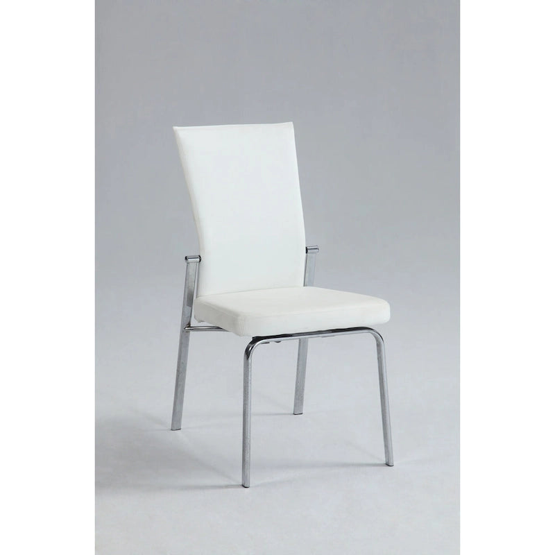Somette Elektra Matte White 5-Piece Dining Set