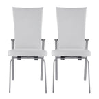 Somette Elektra Matte White 5-Piece Dining Set