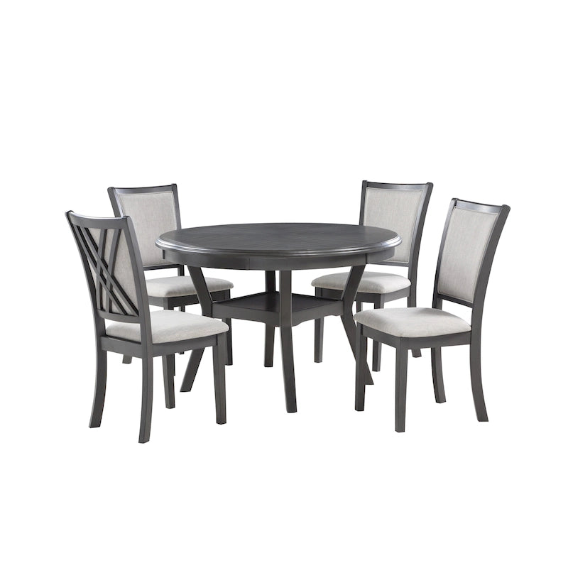 New Classic Furniture Baart 5-Piece Round Dining Set