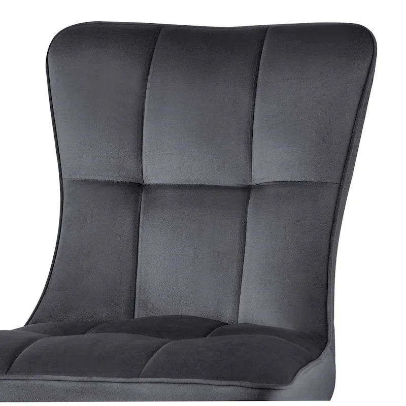 Modern Velvet Upholstered Dining Chairs, Set of 2/4 - 35.8H x 18.9W x 23.2D