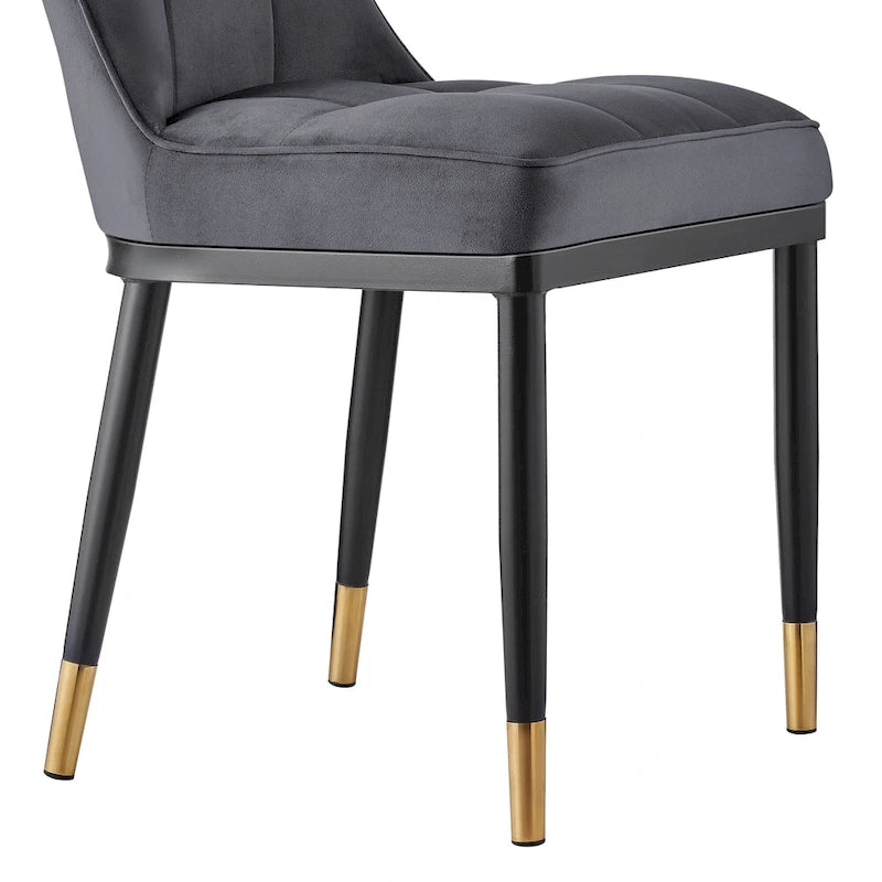 Modern Velvet Upholstered Dining Chairs, Set of 2/4 - 35.8H x 18.9W x 23.2D