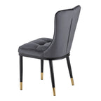 Modern Velvet Upholstered Dining Chairs, Set of 2/4 - 35.8H x 18.9W x 23.2D