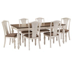 Tournus 4-6-Person Extendable Solid Rubberwood Dining Table Set by iNSPIRE Q Classic
