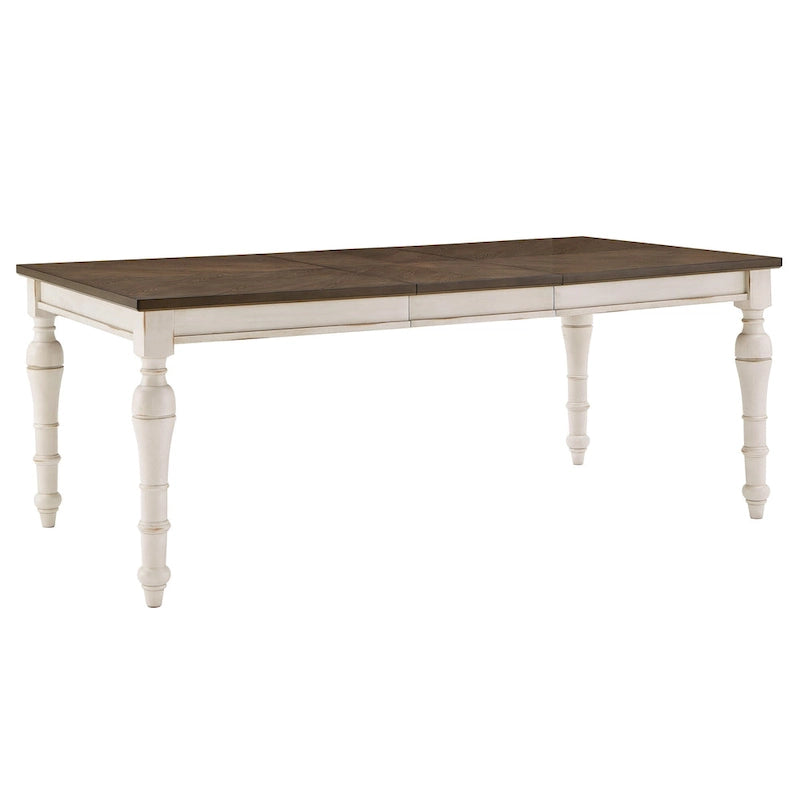 Tournus 4-6-Person Extendable Solid Rubberwood Dining Table Set by iNSPIRE Q Classic