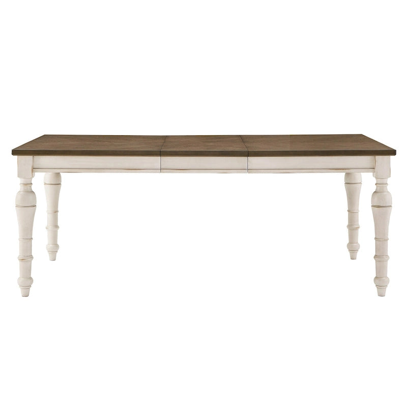 Tournus 4-6-Person Extendable Solid Rubberwood Dining Table Set by iNSPIRE Q Classic