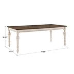 Tournus 4-6-Person Extendable Solid Rubberwood Dining Table Set by iNSPIRE Q Classic