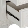Copper Grove Allyson Park Wirebrushed White Charcoal 5 Drawer Chest