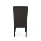 T-stitch Brown Leather Dining Chairs (Set of 2) by Christopher Knight Home