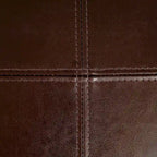 T-stitch Brown Leather Dining Chairs (Set of 2) by Christopher Knight Home