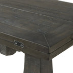 Napa 60 Solid Wood Pedestal Flip-top Sofa Console Table