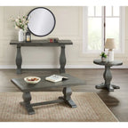 Napa 60 Solid Wood Pedestal Flip-top Sofa Console Table