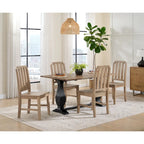 Napa 60 Solid Wood Pedestal Flip-top Sofa Console Table