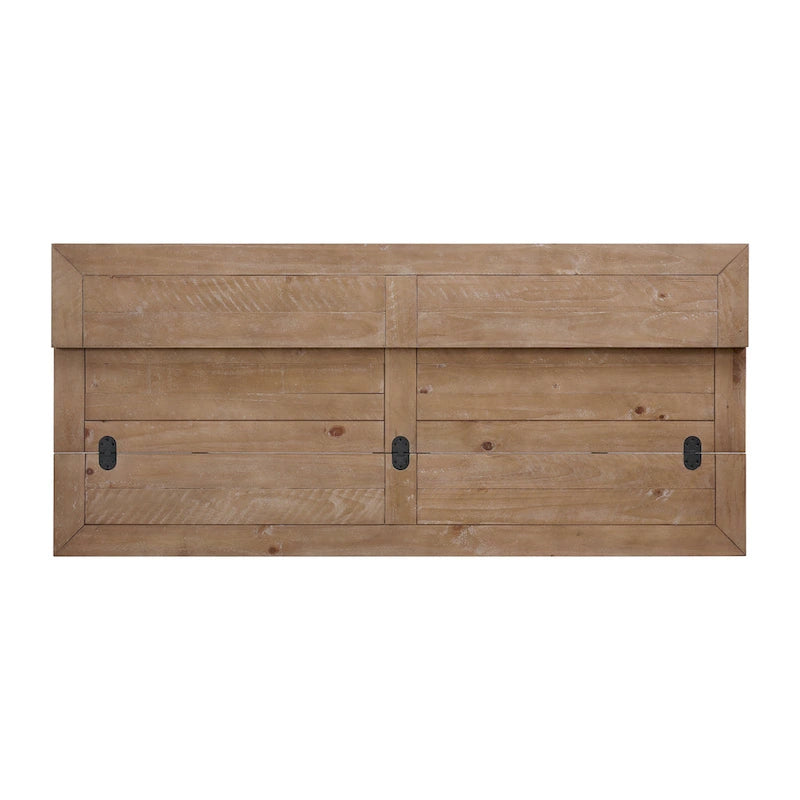 Napa 60 Solid Wood Pedestal Flip-top Sofa Console Table