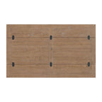 Napa 60 Solid Wood Pedestal Flip-top Sofa Console Table