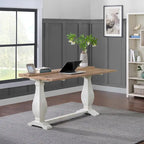 Napa 60 Solid Wood Pedestal Flip-top Sofa Console Table