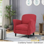 Swainson Traditional Tweed Armchair by Christopher Knight Home