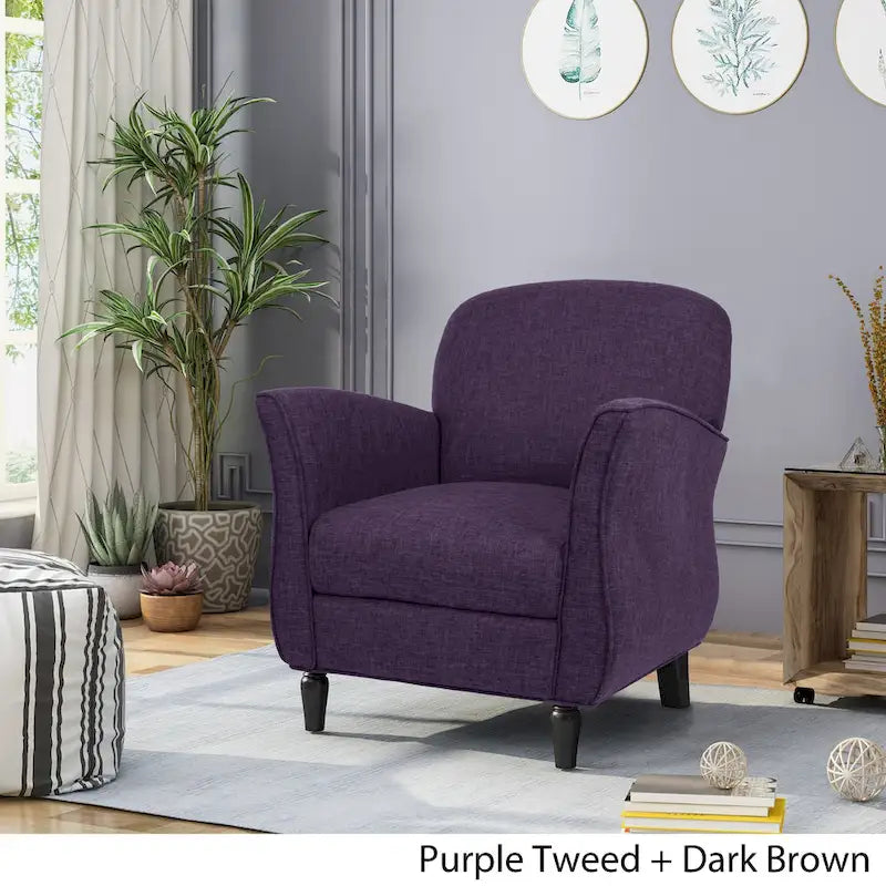 Swainson Traditional Tweed Armchair by Christopher Knight Home