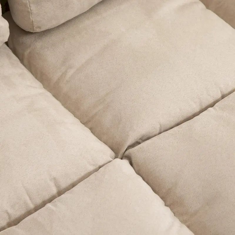 HOMCOM Convertible 7-position Floor Sofa Bed with Adjustable Backrest