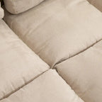 HOMCOM Convertible 7-position Floor Sofa Bed with Adjustable Backrest