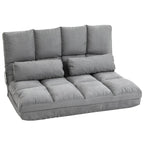 HOMCOM Convertible 7-position Floor Sofa Bed with Adjustable Backrest