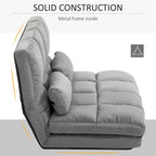 HOMCOM Convertible 7-position Floor Sofa Bed with Adjustable Backrest