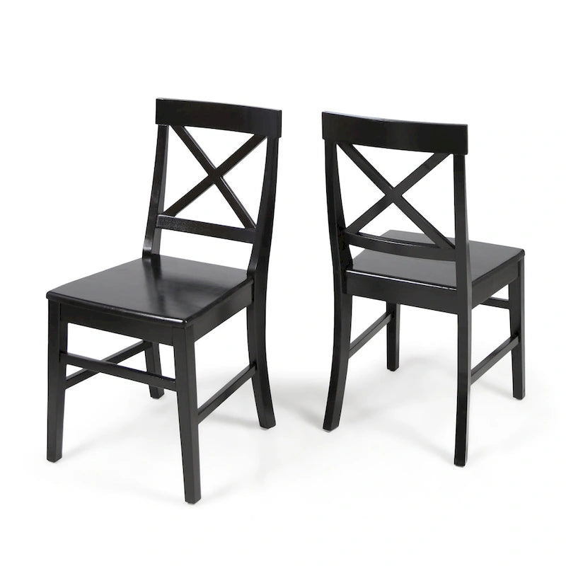 Christopher Knight Home Roshan Farmhouse Acacia Dining Chairs (Set of 2)
