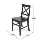 Christopher Knight Home Roshan Farmhouse Acacia Dining Chairs (Set of 2)