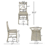 Christopher Knight Home Roshan Farmhouse Acacia Dining Chairs (Set of 2)