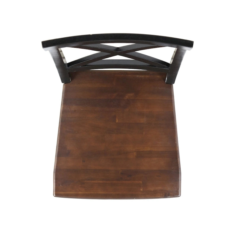 Christopher Knight Home Roshan Farmhouse Acacia Dining Chairs (Set of 2)