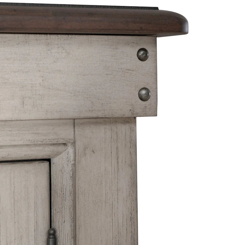 Ivy Hollow Weathered Linen Door Chest