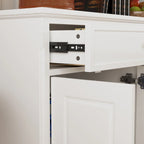 Combo Dresser Chest Storage Cabinet Buffet Sideboard White/Black/Grey