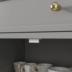 Combo Dresser Chest Storage Cabinet Buffet Sideboard White/Black/Grey
